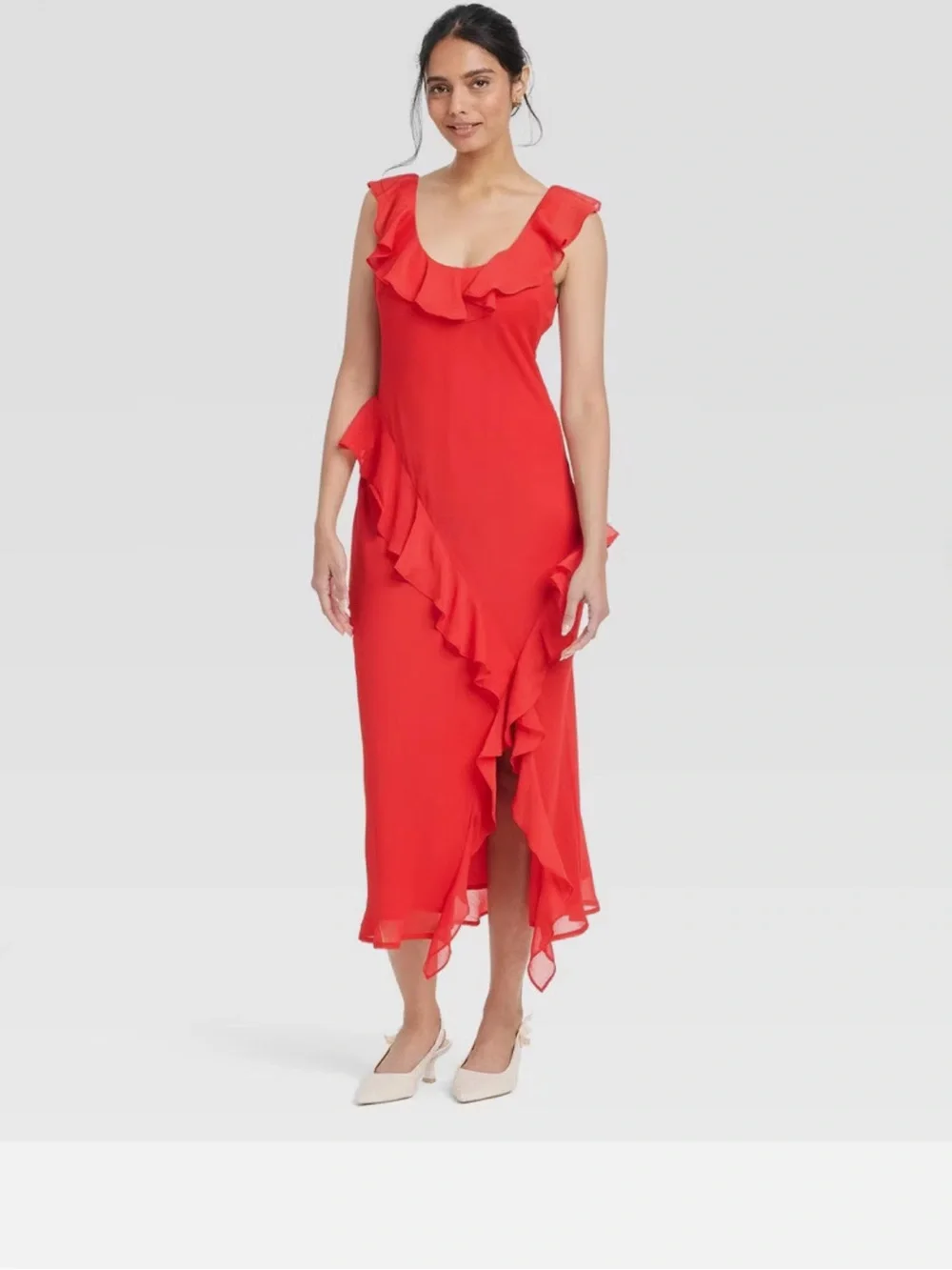 A New Day Women's Ruffle Slip Dress